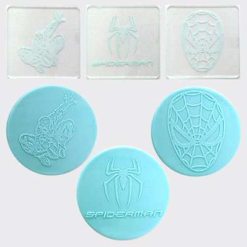 Spiderman Debosser Stamps - set of 3 - Click Image to Close